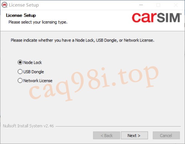 license_Setup_CarSim